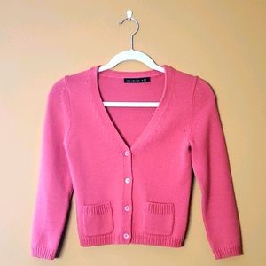 Pink Crop Sweater by The Limited